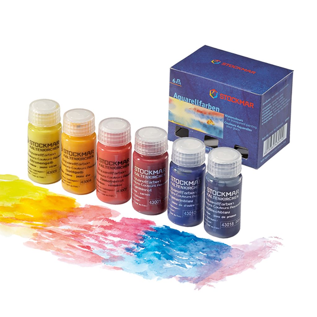 Stockmar Aquarellfarben Set 6 Grundfarben 20 ml Malen Kinder