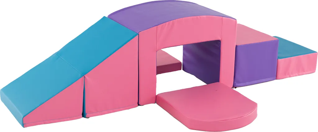 Briques Géantes pour Enfant en Mousse Souple, Parcours de Jeu 6 Pièces