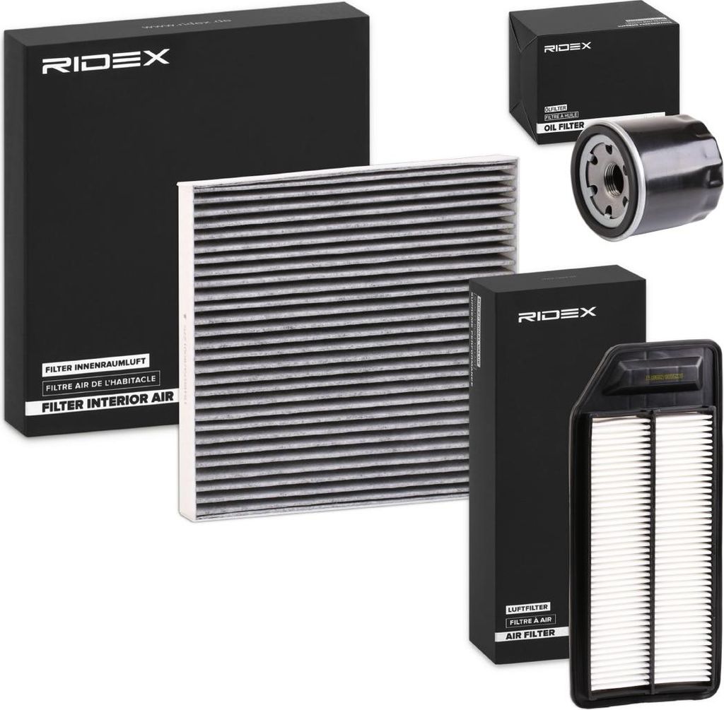 RIDEX Filterset Inspektionspaket Filtersatz für HONDA Accord VII Limousine (CL, CN) Accord VII Tourer (CM, CN)