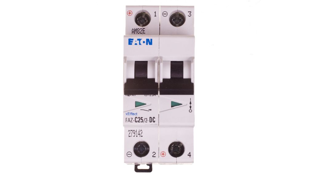 Eaton Leitungsschutzschalter, 25 A, 2p, Charakteristik: C, DC 279142