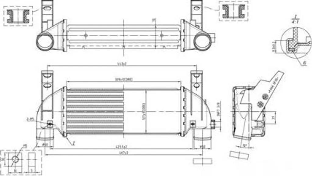 Refroidisseur turbo anti-fuite d'air pour modèle Tourneo Transit