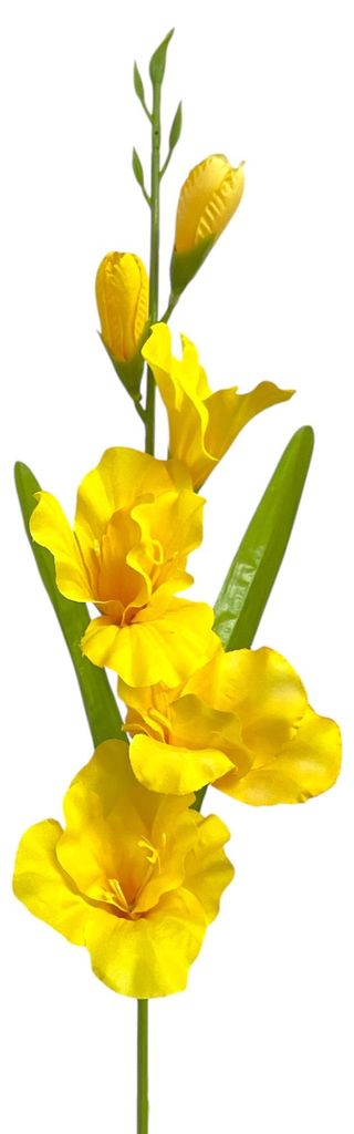 Künstliche Gladiole ca. 60cm Schwertlilie GELB