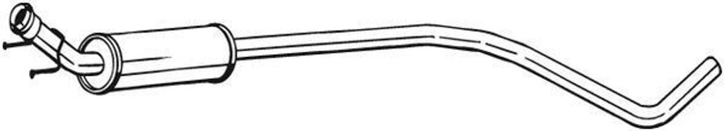 BOSAL 288-169 Mittelschalldämpfer Schalldämpfer passend für PEUGEOT 3008 (0U) 308 I Schrägheck (4A, 4C) 308 CC (4B) für CITROËN C4 II (B7) f...