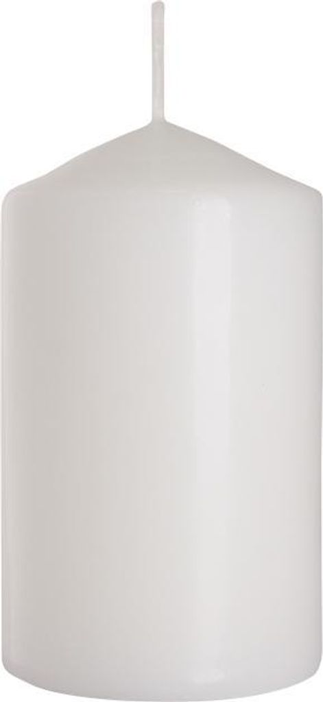 WEISSE Zylinderkerze Kommunion Hochzeit BISPOL 6x10cm