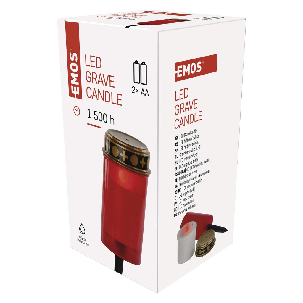 EMOS LED Grabkerze, wasserdichte Grableuchte für den Produktbild 2