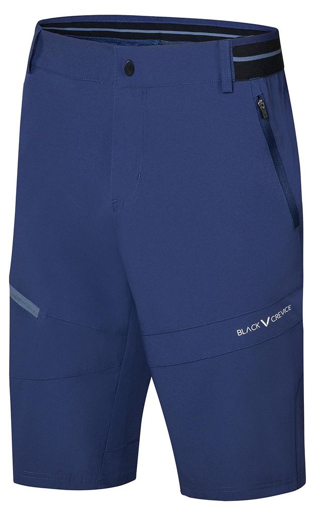 BLACK CREVICE- Herren Wanderhose - Bermuda - Outdoor Hose | Blau | Größe L