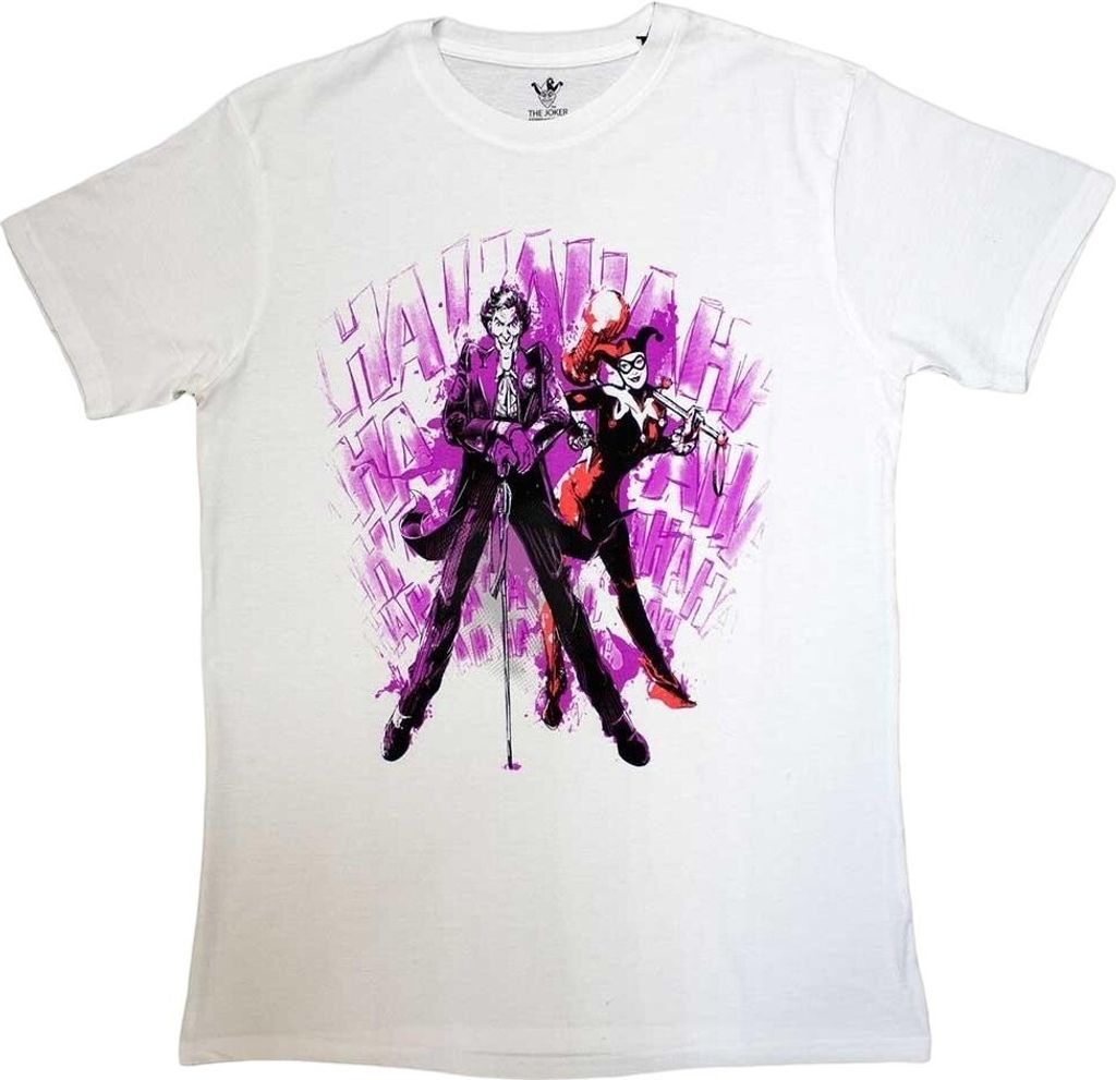The Joker - "HaHa" T-Shirt für Herren/Damen Uni RO11140 (XL) (Weiß)