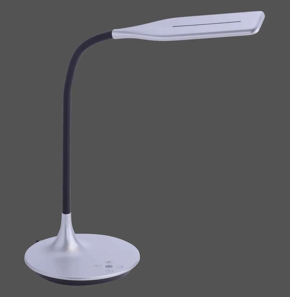 Lampada da Tavolo LED Argento Touch Dimmer CCT H 67 cm - Offerta Online