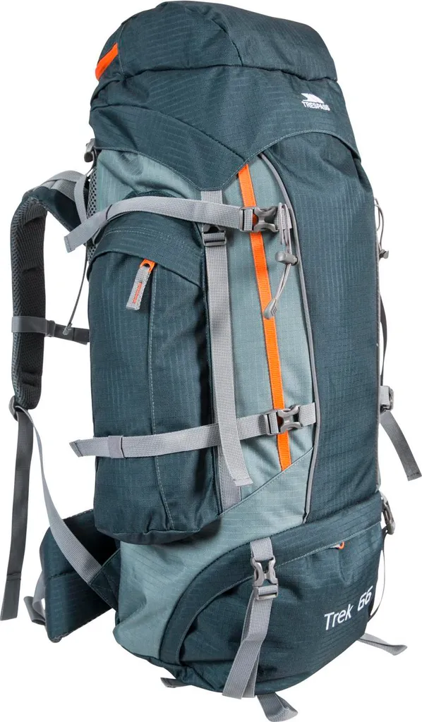 Trespass Trek 66 - Sac à dos de randonnée 66 litres coloris olive