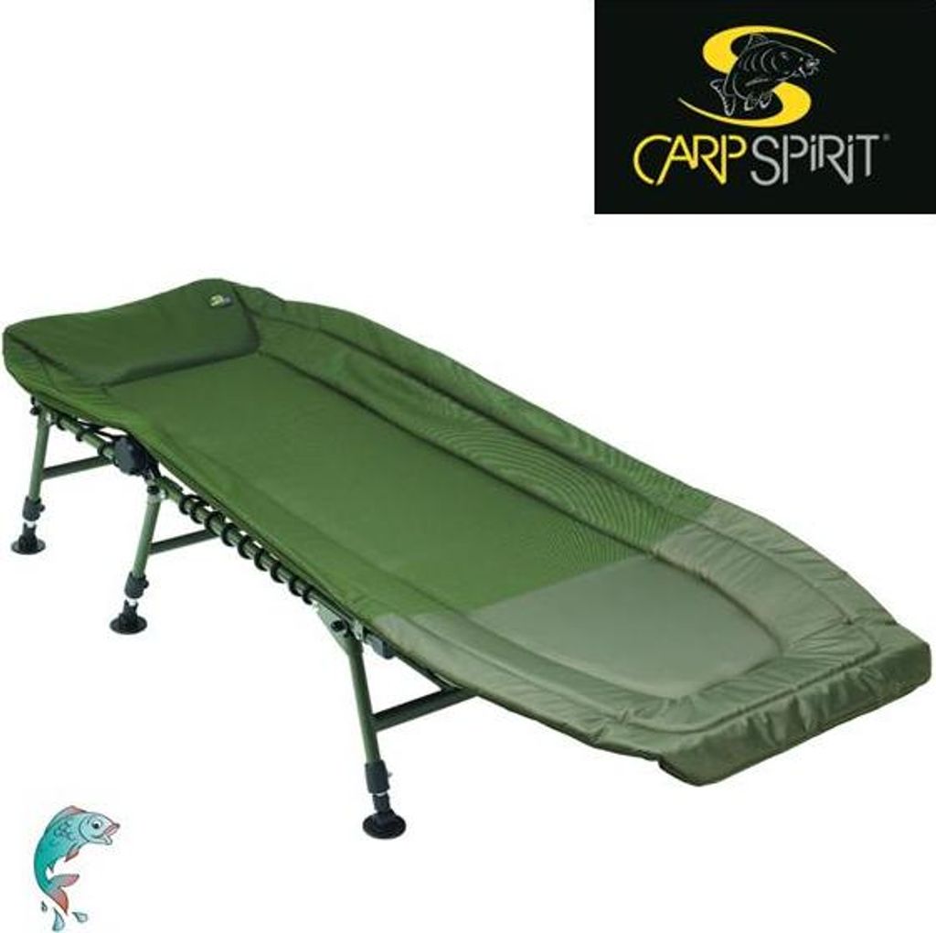 Carp Spirit Bedchair 6 Legs Anglerliege Angelliege Campingliege 6-beinig Liege