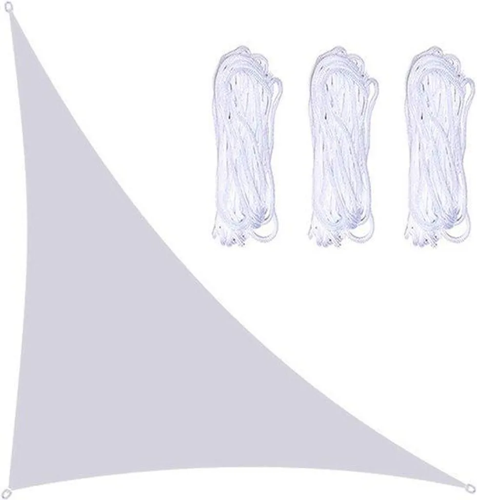 Voile solaire triangulaire pour fête de jardin et couverture piscine