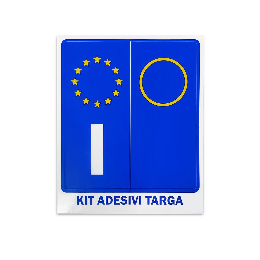 Sticker Kit Targa Italien, 2er Set, 44 x 98 mm