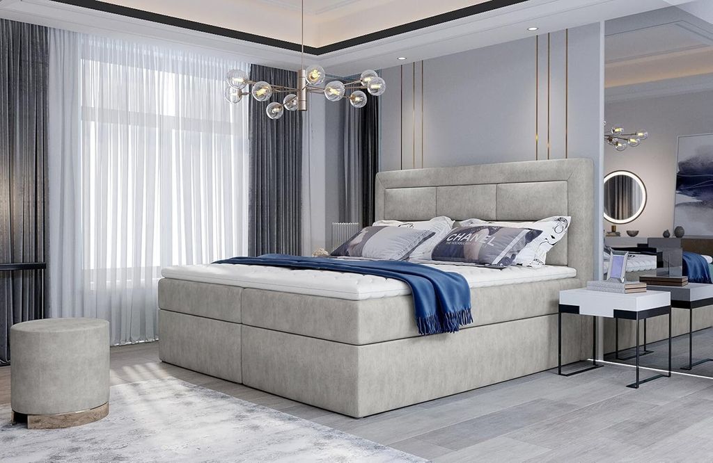 Boxspringbett Vivre Bonellfederkern inkl. Topper 140x200-160x200-180x200