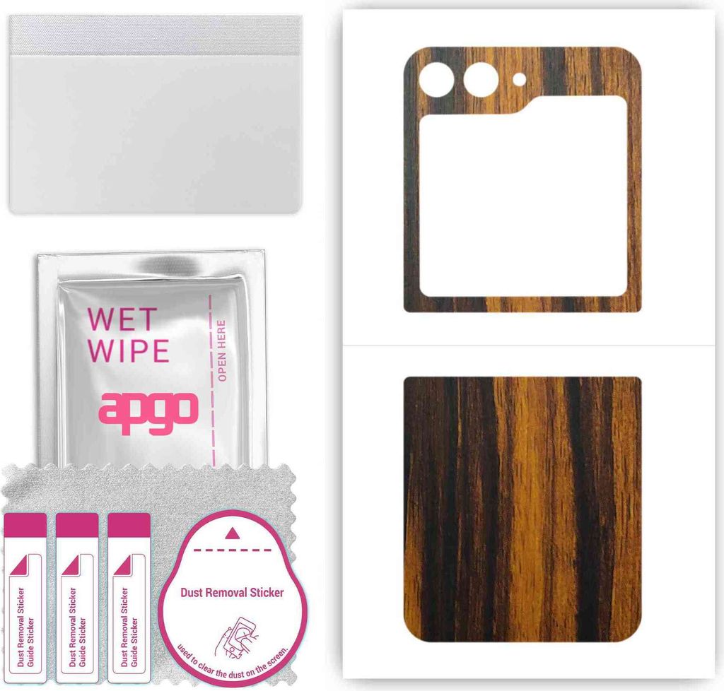 apgo Rückseite Schutzfolie, Skin, kompatibel mit Samsung Galaxy Z Flip5 Retro, Hinten Displayschutzfolie aus Vinylfolie, kratzfest, einfache Monta...