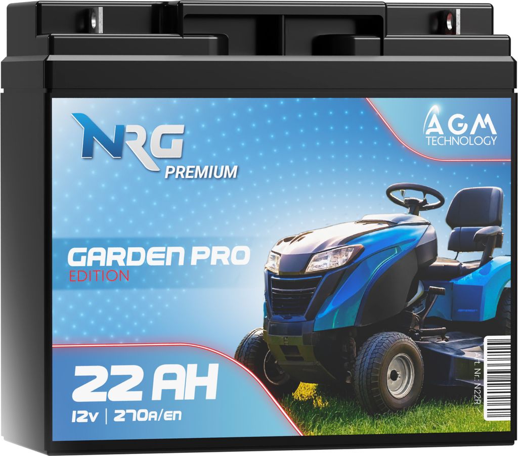 NRG Rasentraktor Batterie 12V 22Ah AGM Batterie