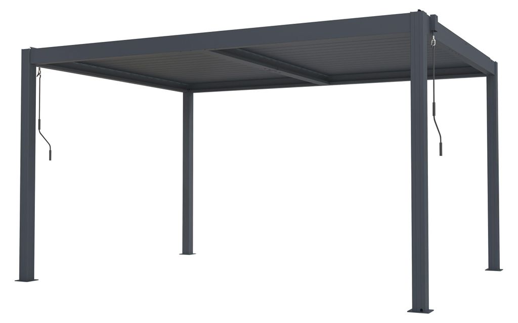 Pergola bioklimatyczna G21 Austin 4x3 m, antracytowa Zdjęcie produktu 