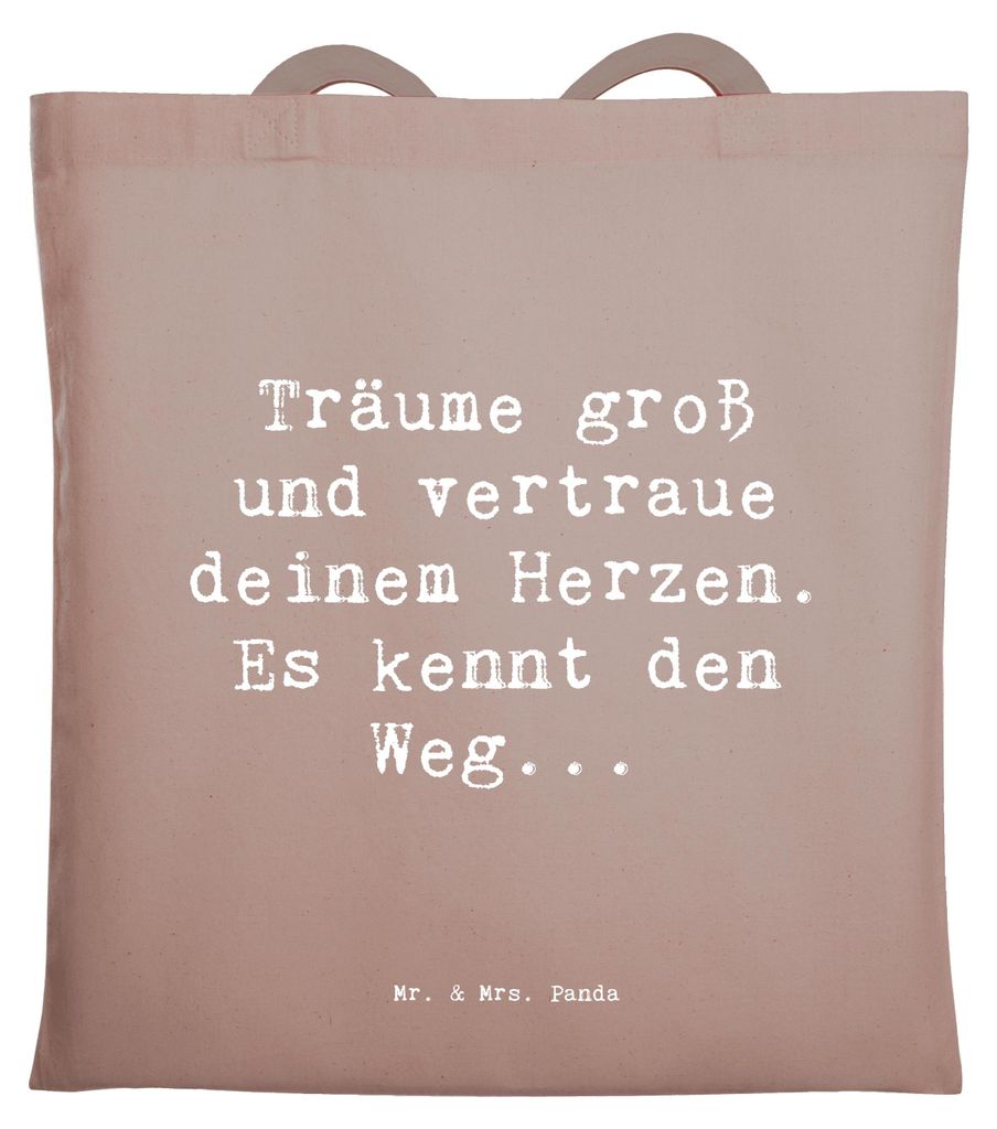 Mr. & Mrs. Panda Shopping Tasche Spruch Herzen Vertrauen - Produktbild 