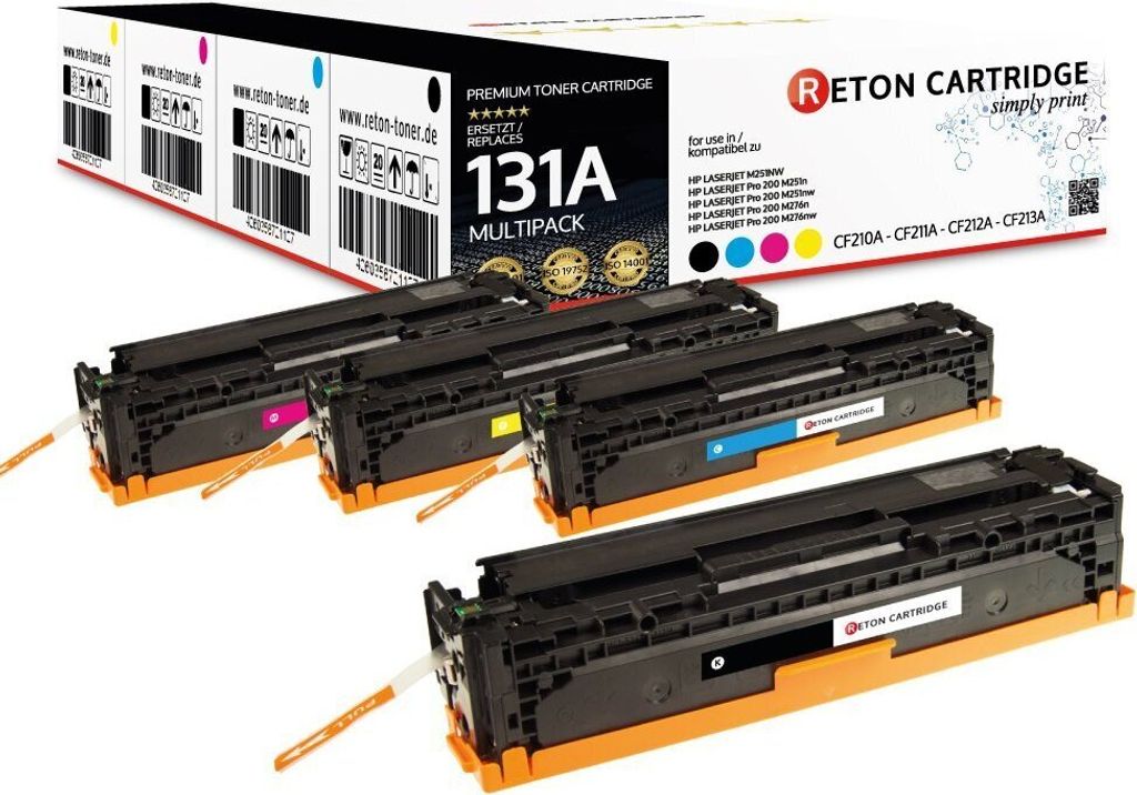 4 Reton Toner kompatibel zu HP 131A / CF210A CF211A CF212A CF213A