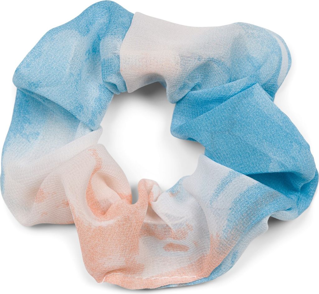 styleBREAKER Damen XXL Haargummi mit buntem Farbverlauf Muster, elastisch, Scrunchie Retro Style, Zopfgummi 04027039