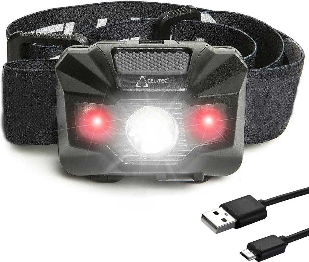 Lampe de tête Cel-Tec HL150R avec capteur IR et batterie longue durée