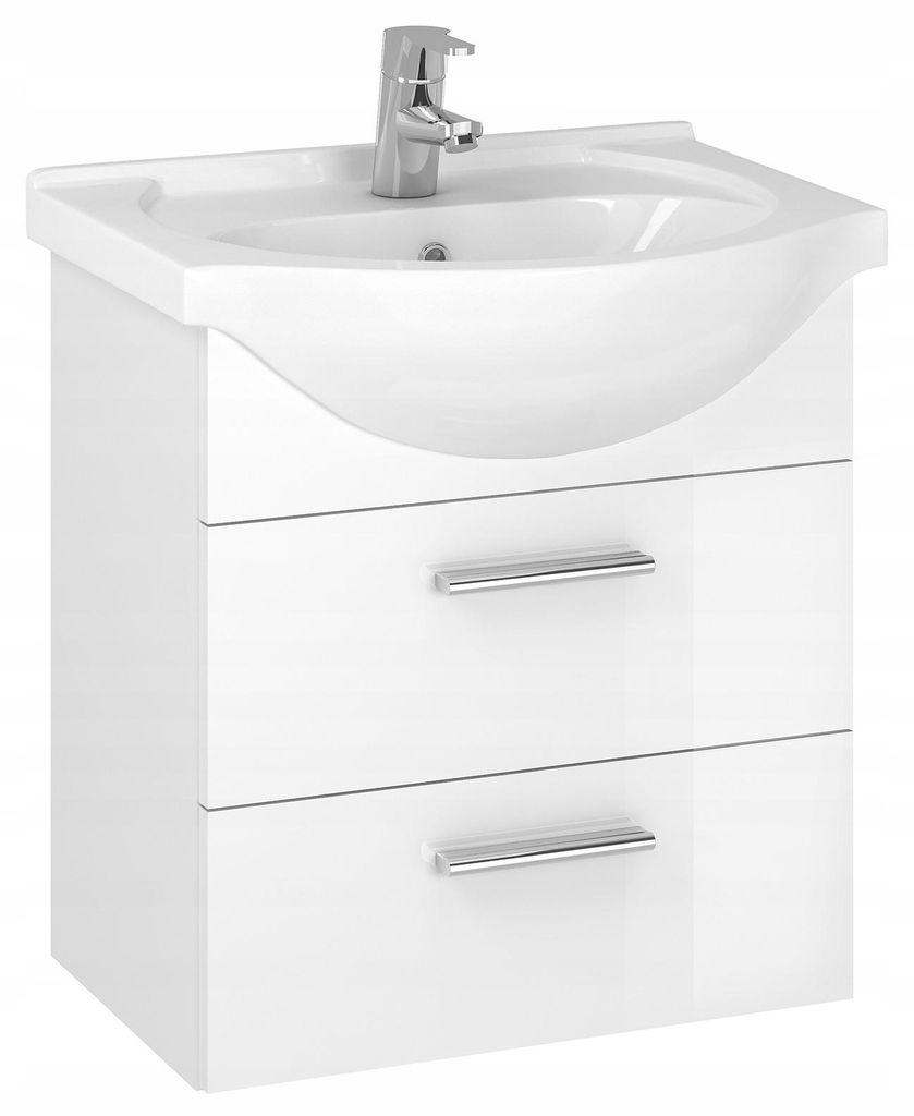 Badmöbel Set mit Waschbecken Keramik 50 cm ASPEN Waschtisch Produktbild 