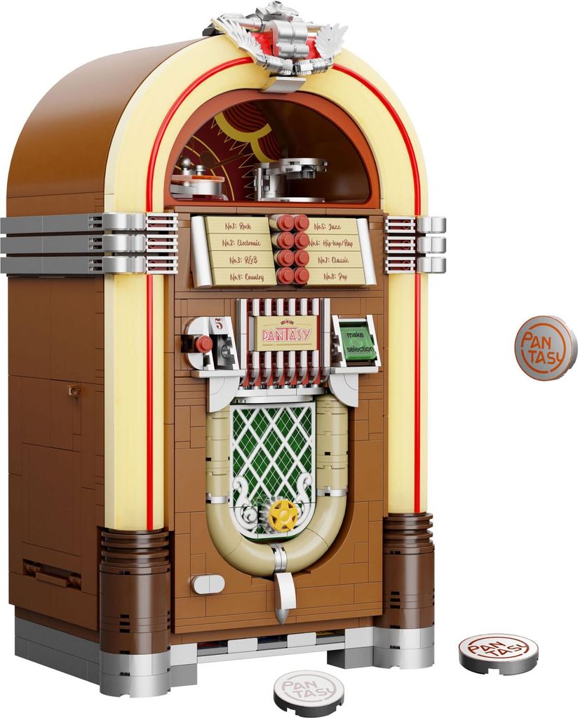 A model of a jukebox.