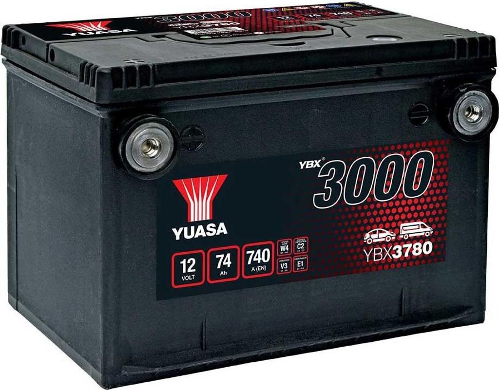 Yuasa 12v 74ah/740a Starting Autobatterie One Size Image du produit 