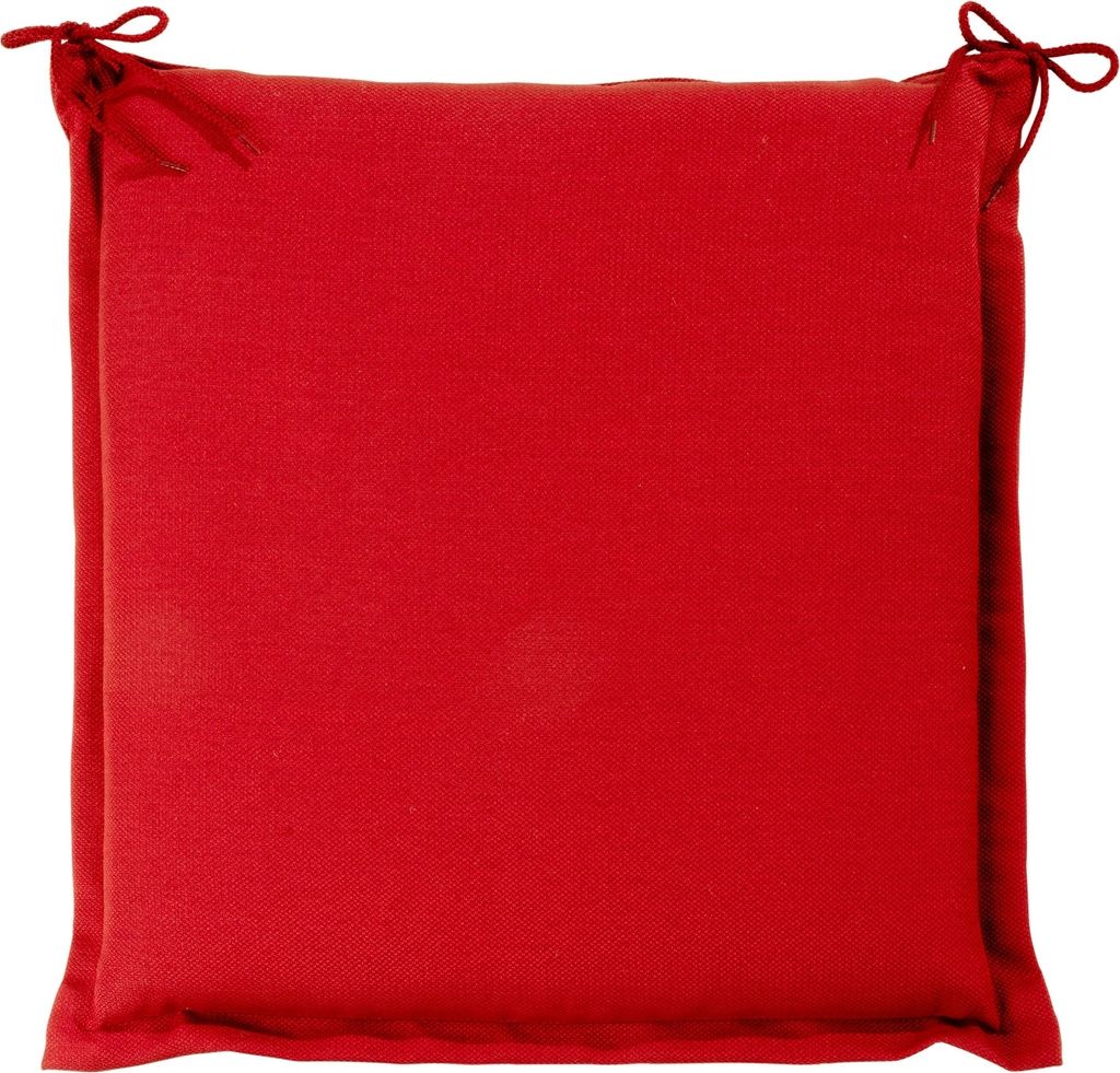 Hockerauflage - Rot - 45 x 47 cm - unifarben