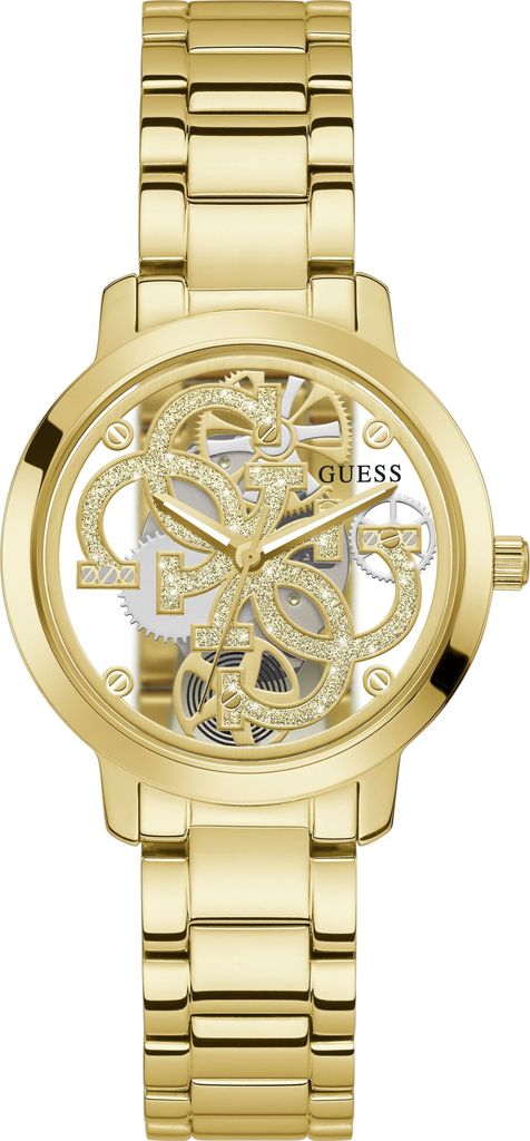 Guess Goldene Uhr Mit Glitzer Rose Gold Guess Sport Uhr