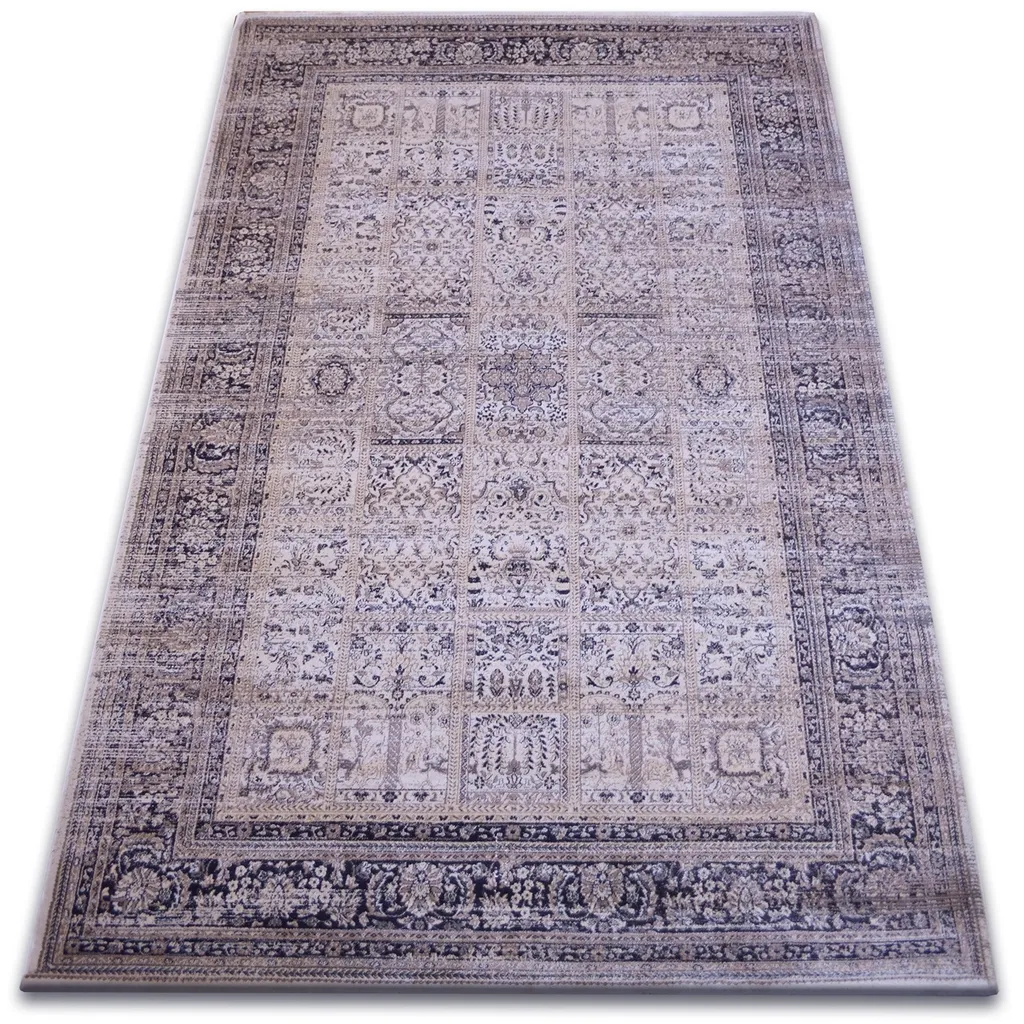 Tapis Heat-set Jasmin 8580 Ivoire Beige 120x170 cm pour Salon Moderne