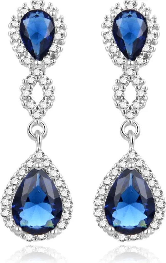 Boucles d'oreilles Kate en argent rhodié à l'éclat impressionnant