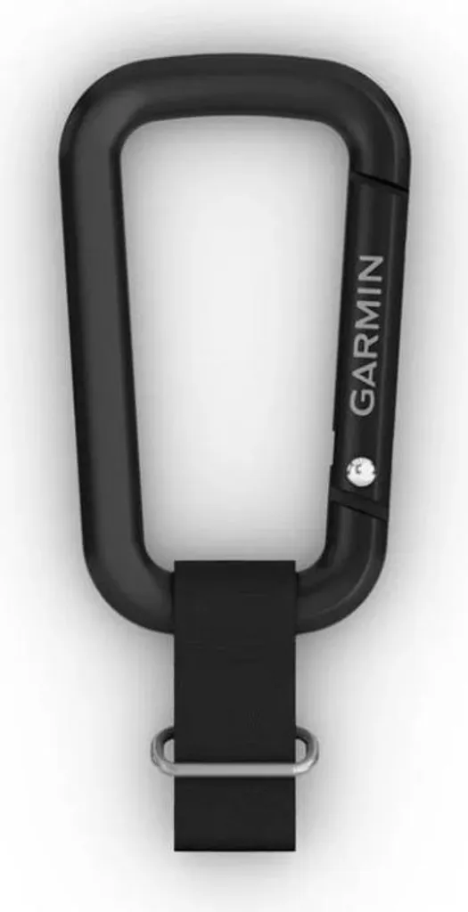 Attache Garmin robuste avec mousqueton alu et boucle ceinture noire