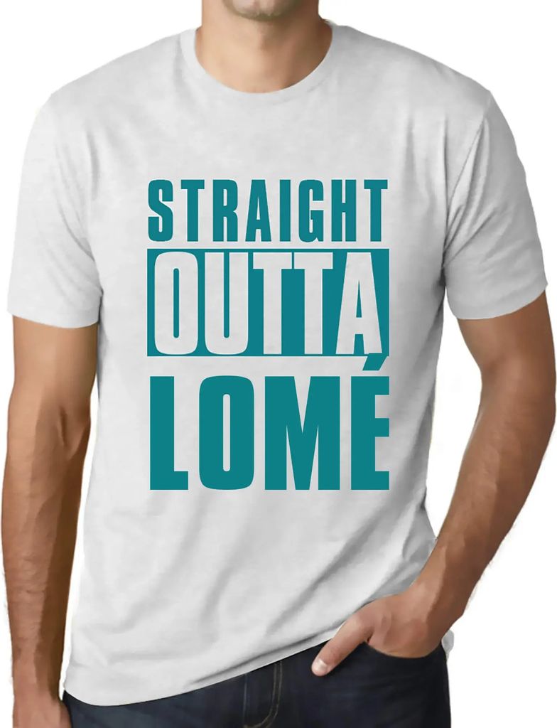 Herren Grafik T-Shirt Direkt aus Lomé – Straight Outta Lomé – Öko-Verantwortlich Vintage Jahrgang Kurzarm Lustige Druck Geburtstag Geschenk ...