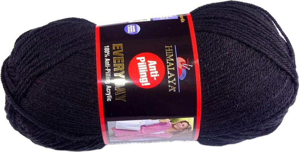 Włóczka Himalaya Everyday 70027 / czerń Zdjęcie produktu 