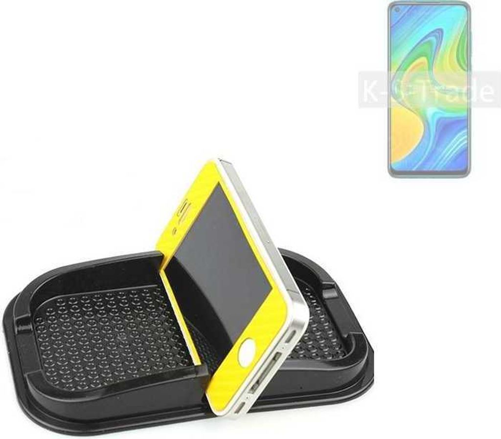K-S-Trade Auto Anti Rutsch Matte Smartphone-Halter kompatibel mit Xiaomi Redmi 10X 4G Haft Pad Armaturenbrett Handy-Halterung Silikon
