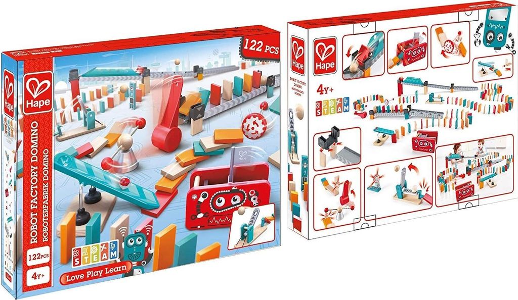 Hape Roboterfabrik Domino 122 Stck.