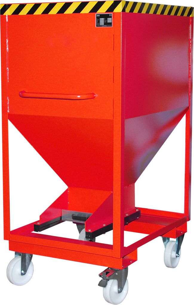 Bauer Silobehälter SRE-D 600, lackiert, Feuerrot