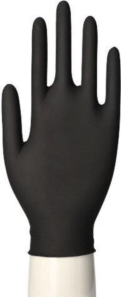 Medi Inn Handschuhe Latex Größe M schwarz 100 Stück 1er Pack