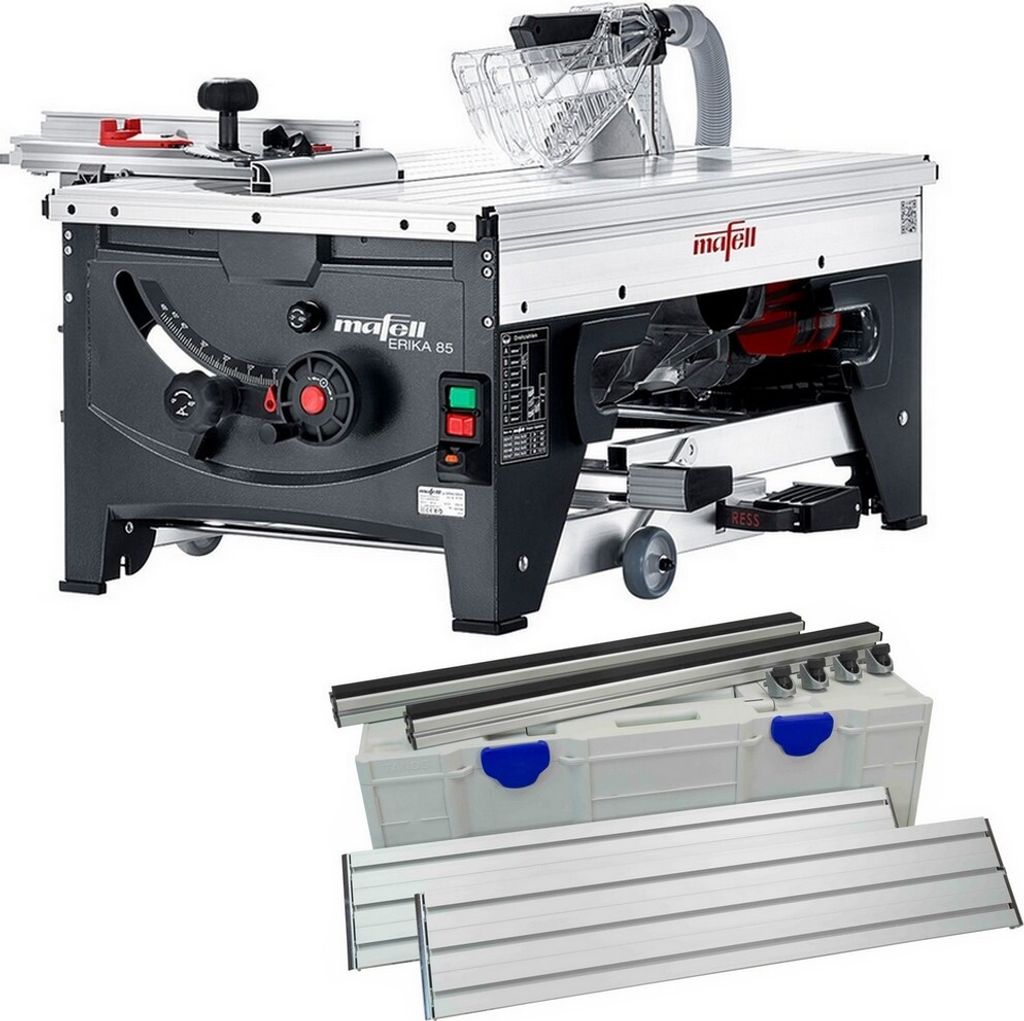Mafell Erika 85 Unterflur Zugsäge + Tischverlängerung Set Premium 770x150 mm