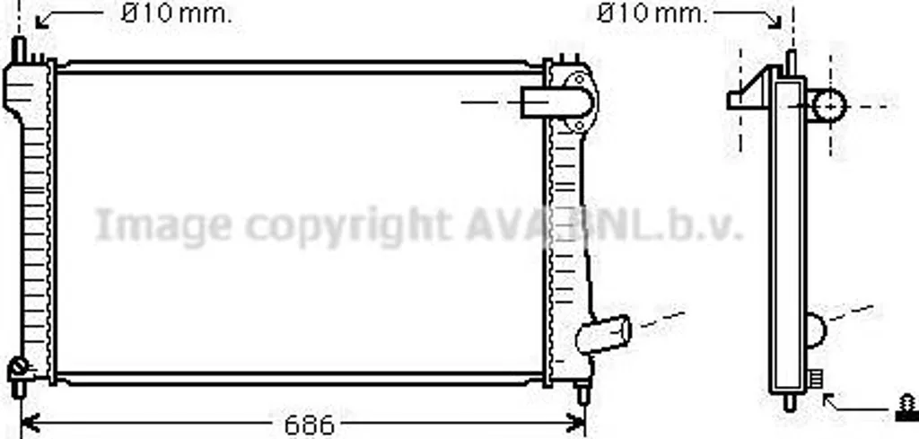 Radiateur Moteur Xantia Haute Performance - Qualité OE 133043 AVA