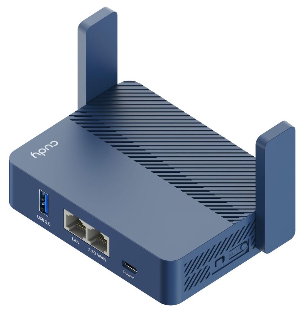 Cudy AX3000 wireless router Gigabit Ethernet Blue Image du produit 