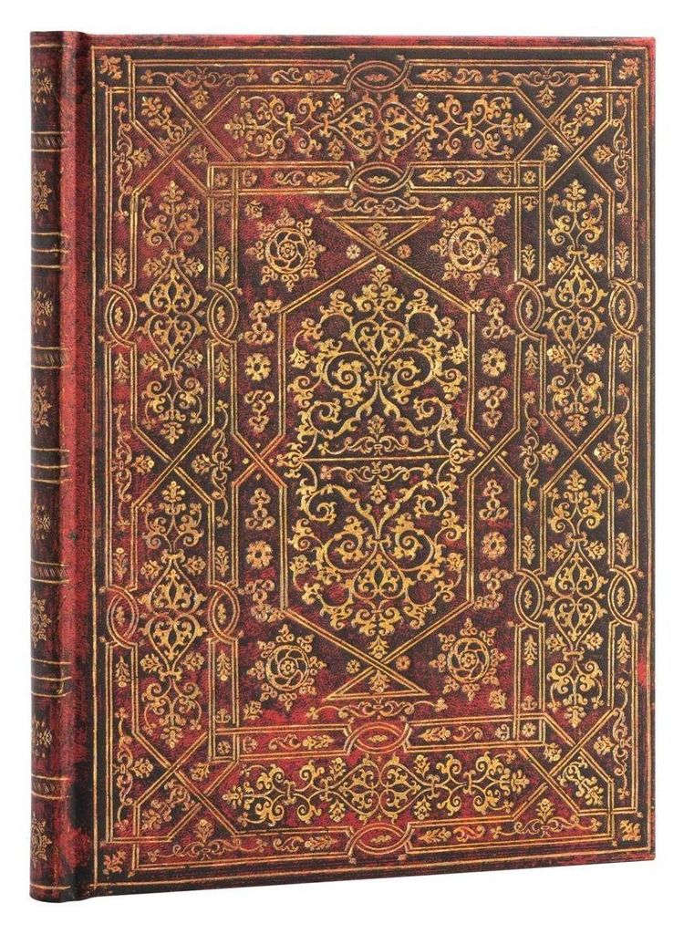 Paperblanks PB8113-5, Abbildung, Rot, 144 Blätter, 120 g/m², Liniertes Papier, Hardcover