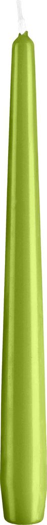 Konische Spitzkerzen Limonegrün 240 x Ø 23 mm, 12 Stück