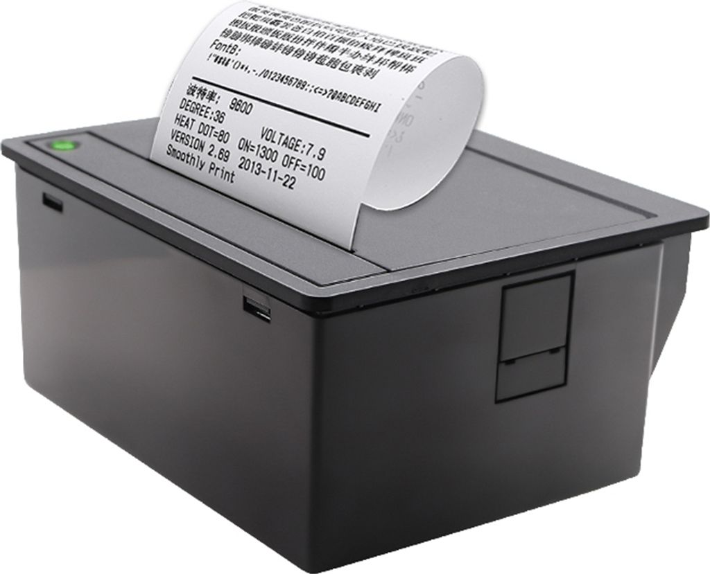 72-80mm Thermodrucker mit TTL+RS232+USB-Anschlüssen, 180mm/s Geschwindigkeit, unterstützt ESC/POS-Befehle, automatischer Papierschneider, integriert
