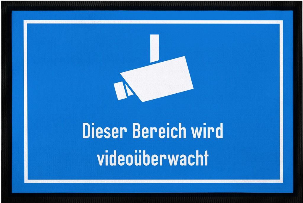Fußmatte mit lustigem Spruch dieser Bereich ist Produktbild 