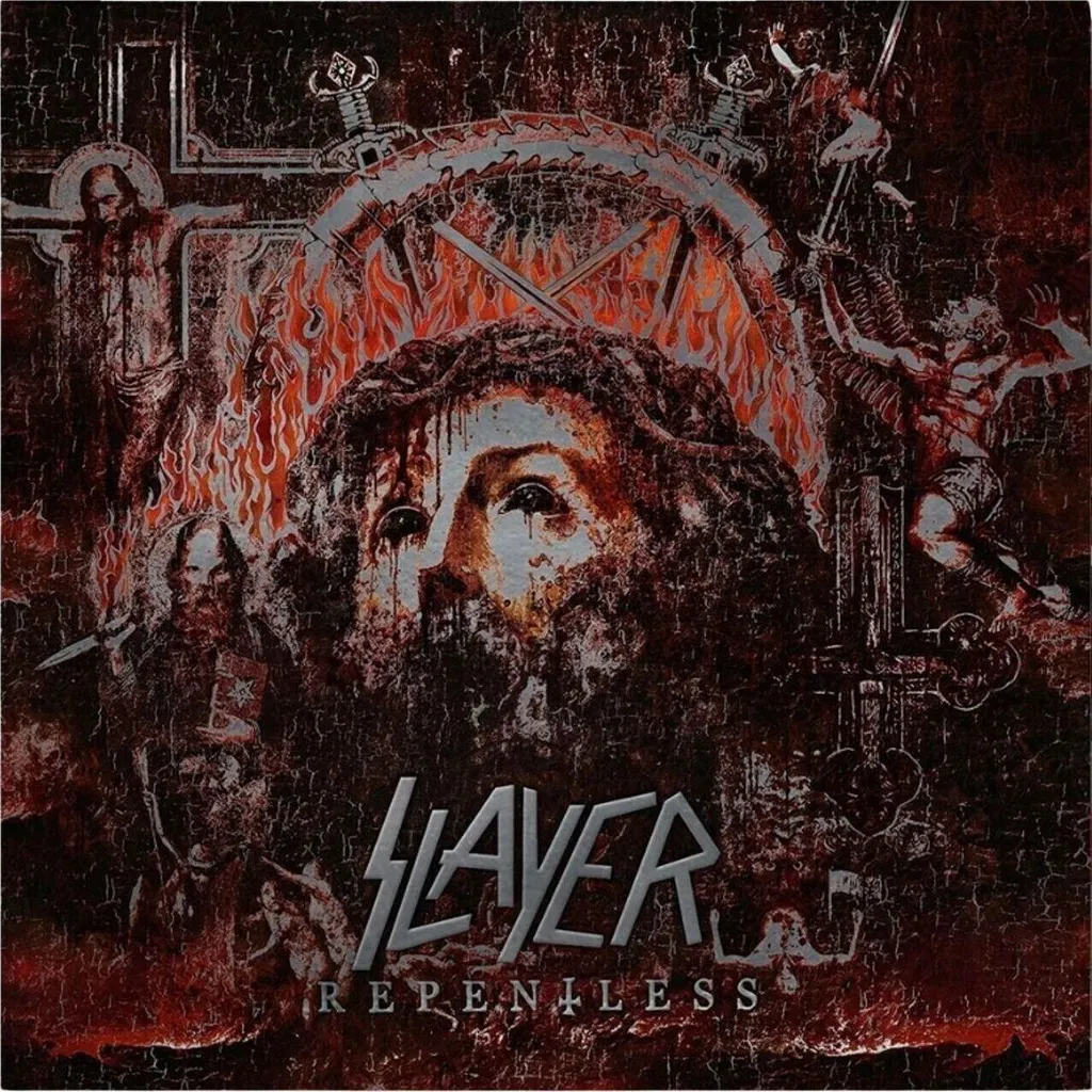 Slayer Repentless Vinyle Splatter Argent Rouge 180g Edition Limitée