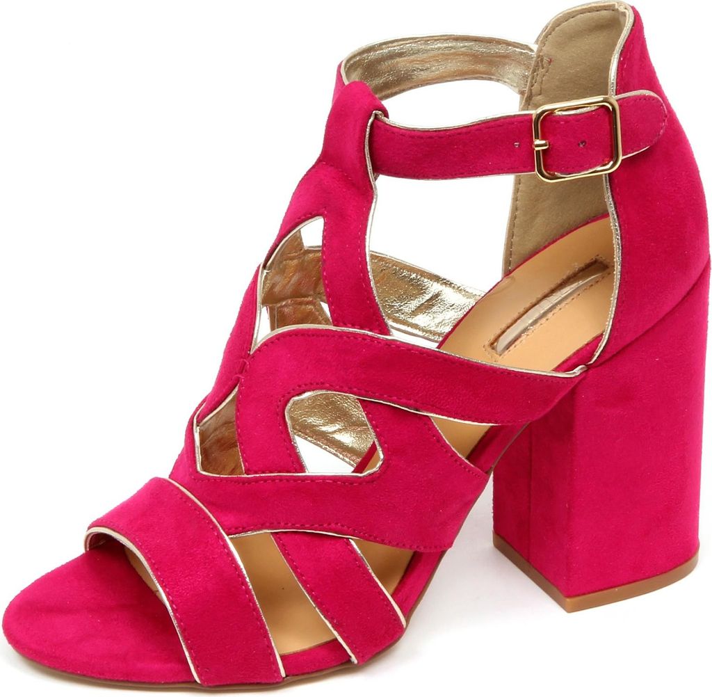 E9550 fuchsia GAUDI' Damen Sandale eco Wildleder Schuhe Schuh Frau