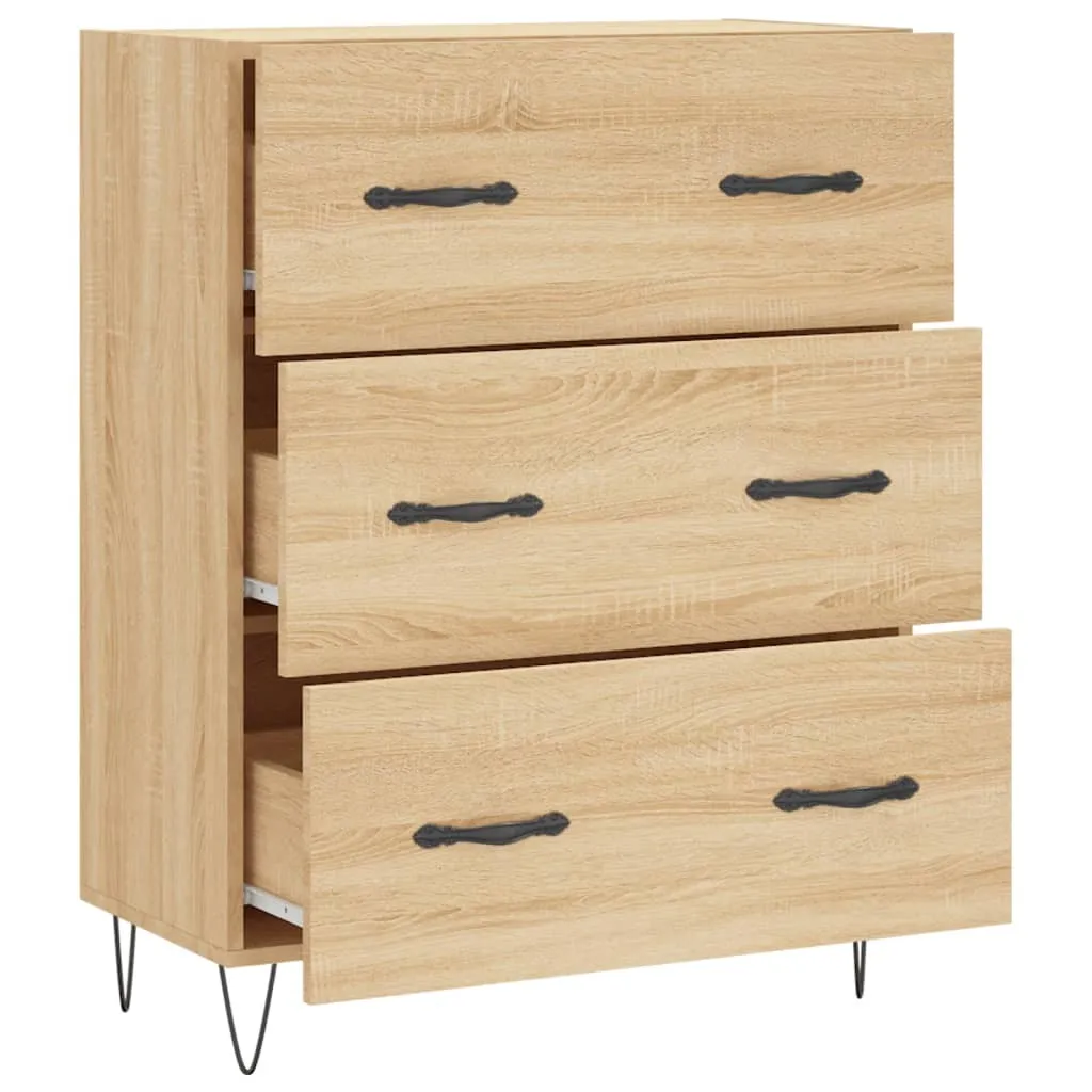 Sideboard Rovere Sonoma 69,5x34x90 cm | Mobile Contenitore Alta Qualità - 6