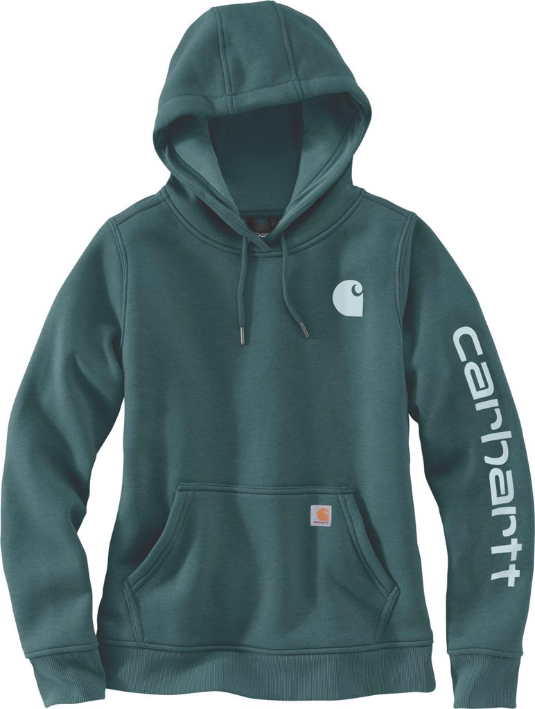 Carhartt LOGO SLEEVE GRAPHIC SWEATSHIRT 102791, Farbe:greenstone, Größe:XS