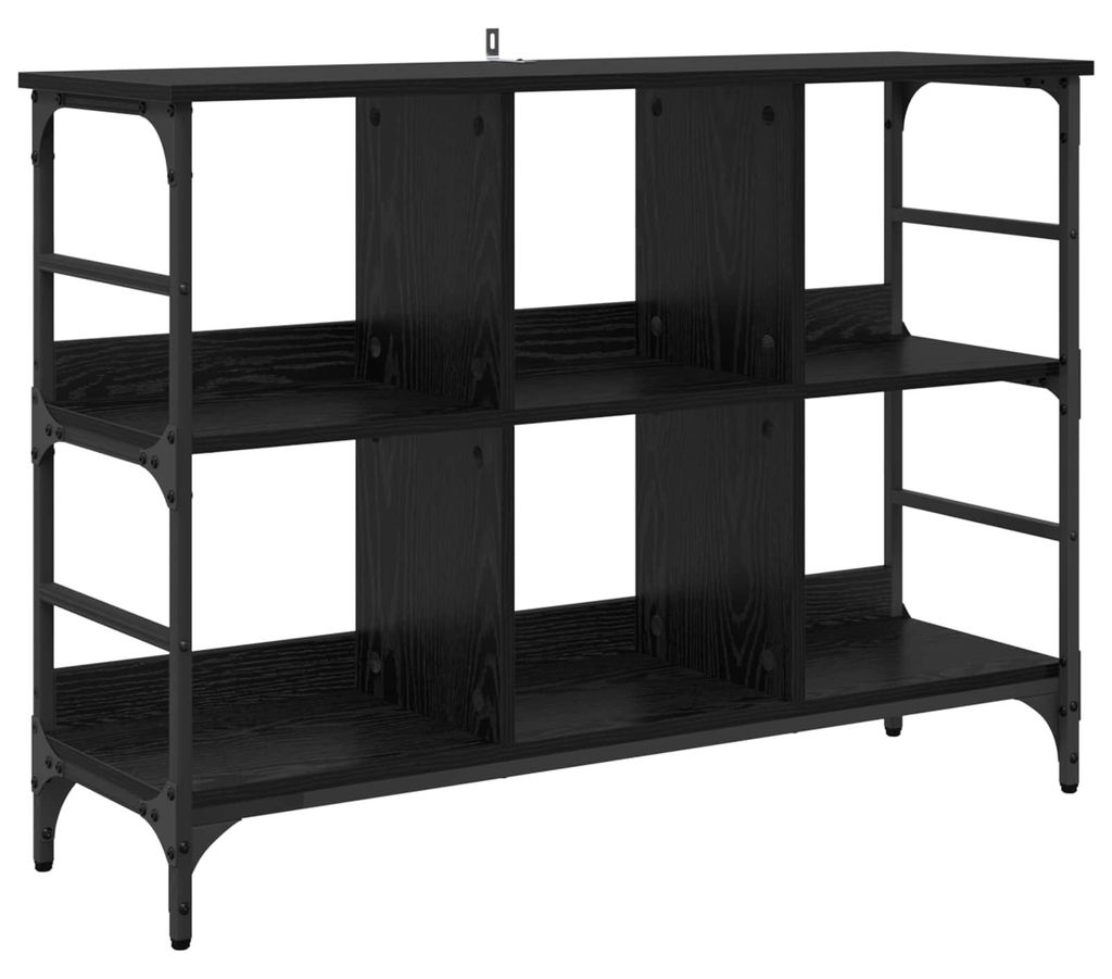Sideboard Schwarz Eichen-Optik 102 x 32 x 73,5 cm